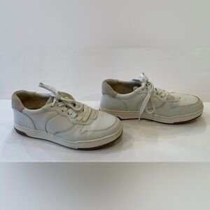 Madewell Court Sneakers White Leather Tennis Shoes Size 7.5 Minimalist Athletic